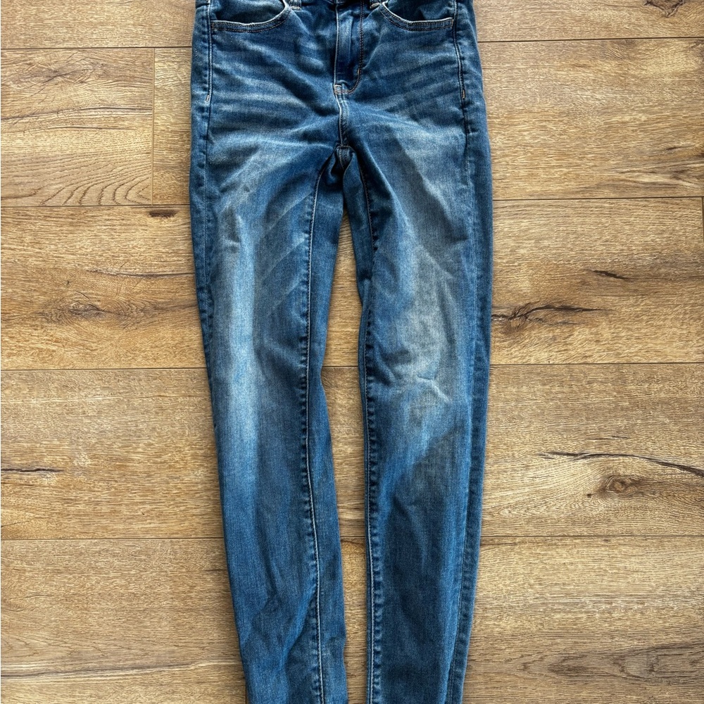 American Eagle Outfitters Blue Jegging with Vintage Fading
